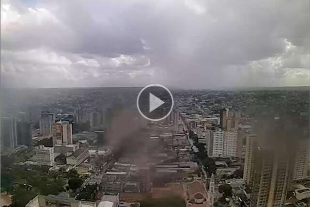 Semana abre com chuva em Campo Grande e previs&atilde;o &eacute; de tempo inst&aacute;vel