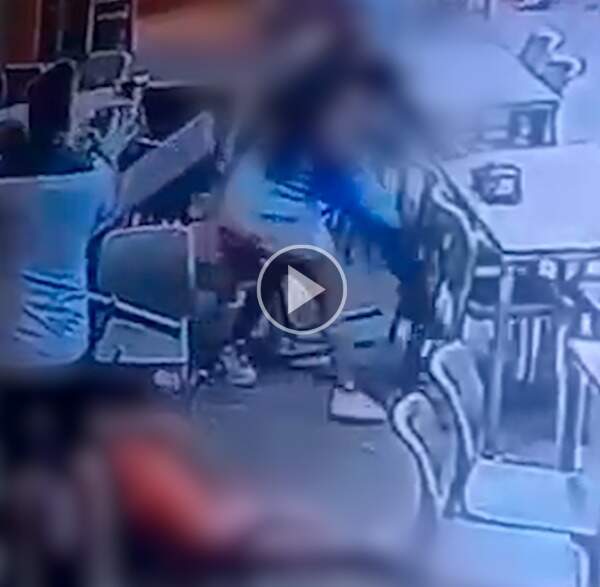 Vídeo mostra momento em que homem é baleado após discussão por futebol
