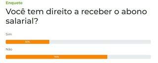 Sete a cada dez leitores dizem n&atilde;o ter direito ao abono salarial