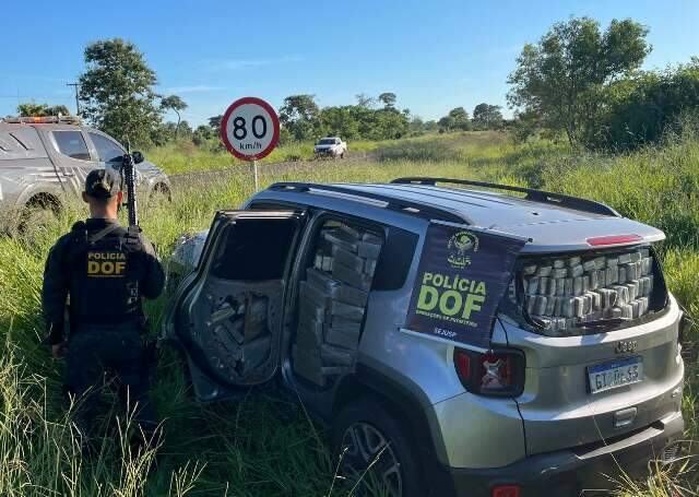 Jovem &eacute; preso levando 1.200 quilos de maconha em ve&iacute;culo locado