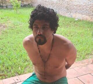 Rodney Ariel Rivarola, preso hoje de manhã em cidade paraguaia a 278 km de Pedro Juan (Foto: Divulgação)