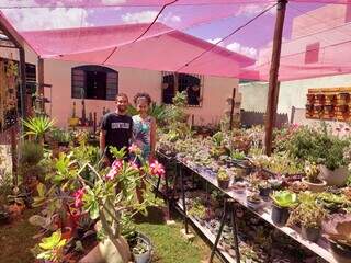 Gosto por plantas entre mãe e filho se transformou em renda extra. (Foto: Aletheya Alves)