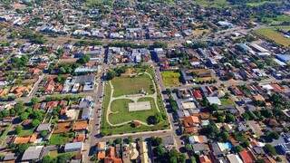 Vista aérea da cidade de Jardim onde rapaz foi preso em flagrante. (Foto: Divulgação | Governo de MS)