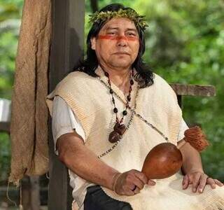 Daniel Munduruku irá interpretar Jurecê Guató, um pajé. (Foto: Divulgação)