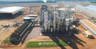 Fábrica da Inpasa instalada em Mato Grosso do Sul (Foto: Divulgação/Semadesc)