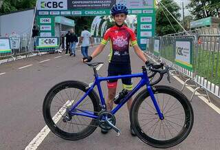 José Henrique no Campeonato Brasileiro de Ciclismo de Estrada (Foto: Acervo Pessoal)