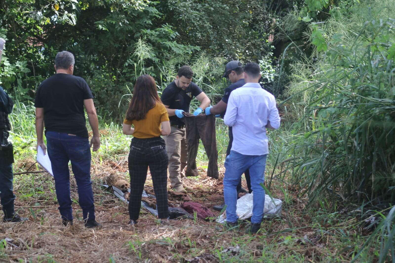 Ossada humana é encontrada em área verde no Jardim Panamá