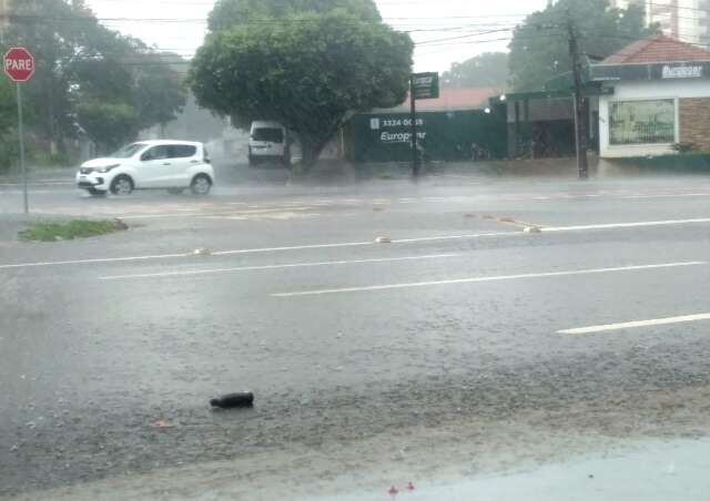 Ap&oacute;s manh&atilde; de calor, chuva deixa capital em estado de aten&ccedil;&atilde;o neste feriado 