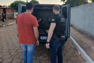 Um dos presos na Operação Menor Aprendiz que foi deflagrada ontem (Foto: divulgação / Polícia Civil) 