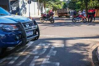 Cruzamento onde aconteceu o acidente entre a moto e o caminhão (Foto: Henrique Kawaminami)