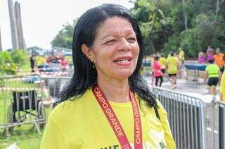 Maria Tereza veio do Rio de Janeiro somente para a prova (Foto: Juliano Almeida)