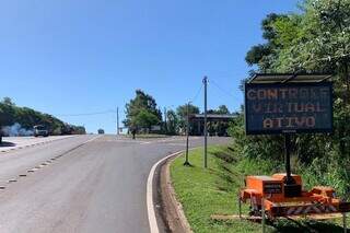 Posto de controle fiscal em MS (Foto: Divulgação/Governo MS)