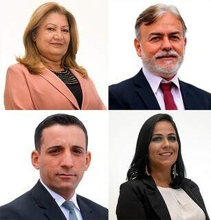 Vereadores Marisa, Jorge, Davis e Charlene receberam diárias por mesma agenda em Brasília. (Foto: Divulgação)