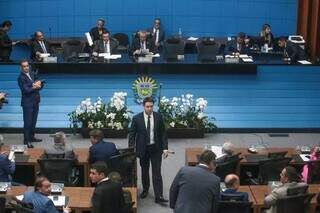 Deputados estaduais durante sessão na Assembleia Legislativa. (Foto: Arquivo/Campo Grande News)