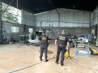 Operação da PF apreendeu nove helicópteros utilizados no tráfico internacional. (Foto: Divulgação/PF)