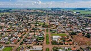 Vista aérea do município de São Gabriel do Oeste. (Foto: Divulgação)