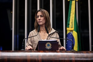 Senadora Soraya Thronick (União Brasil) em discurso no Senado (Foto: Divulgação/Agência Senado)