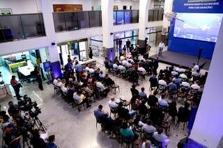 Cerimônia de Assinatura de Contratos do programa Cidade Empreendedora foi realizada na sede do Sebrae/MS, em Campo Grande. Foto Divulgação