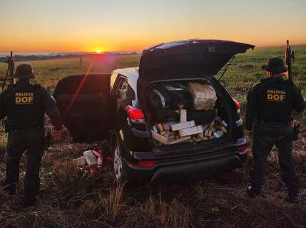 Com carro roubado, jovem é preso transportando droga avaliada em R$ 2,6 milhões 