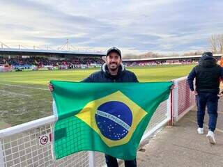 Miguel Lelis de Freitas roda o Brasil para acompanhar jogos em estádios. (Foto: Arquivo pessoal)