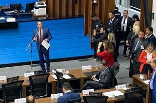 Gerson Claro (PP) defendeu o PL na Assembleia na sessão desta manhã (Foto: Divulgação/ALMS)