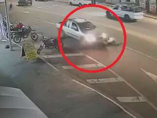 Motorista de Strada foge após atropelar pedestre no Nova Lima
