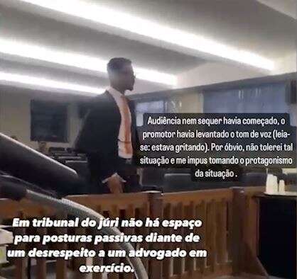 Expulso por juiz, advogado diz que "tem de ser protagonista"