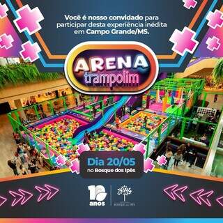Arena Trampolim inaugura hoje no Shopping Bosque dos Ipês (Foto: Divulgação)