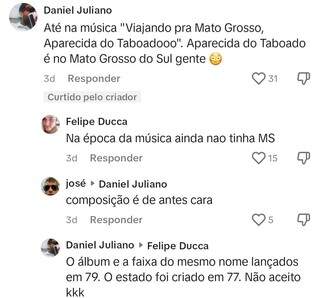 Até música de Xitãozinho e Chororó entrou na polêmica dos comentários. (Foto: Reprodução)