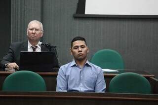 Luan durante julgamento nesta quinta-feira, onde acabou absolvido. (Foto: Marcos Maluf)