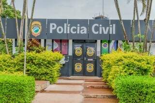 Fachada da Delegacia de Polícia Civil de Selvíria, onde caso é investigado. (Foto: Divulgação | PCMS)