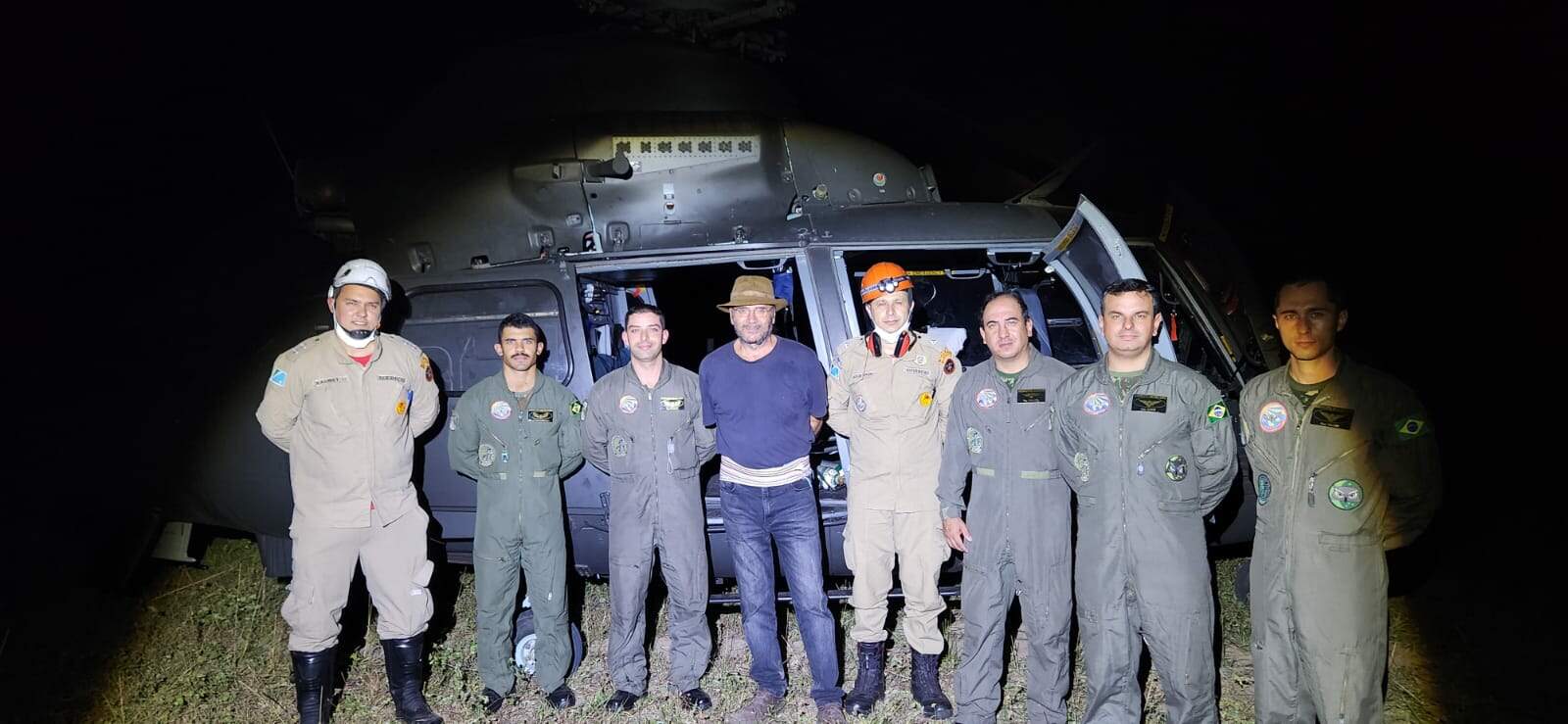 Funcionária de Almir Sater passa mal e é resgatada por helicóptero do Exército