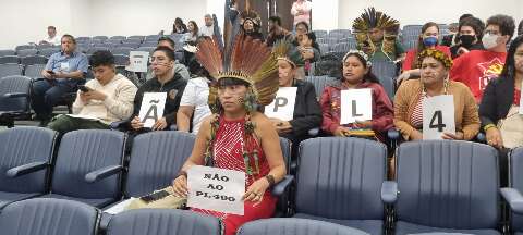 Marco Temporal poderá ser votado hoje em Brasília; indígenas se manifestam em MS
