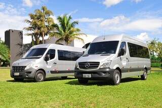Horizonte Viagens e Turismo tem frota de vans para locar com motorista próprio. (Foto: Divulgação)
