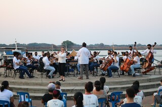 O recital de música brasileira de concerto na flauta e violão marca o lançamento da segunda edição do Femup (Festival de Música de Câmara do Pantanal).