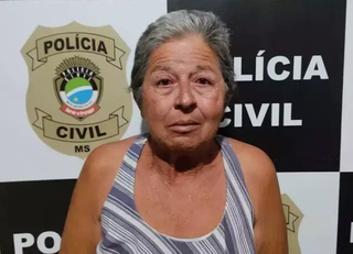 Após o crime, Maria Aparecida foi presa em flagrante (Foto: Fatos MS)