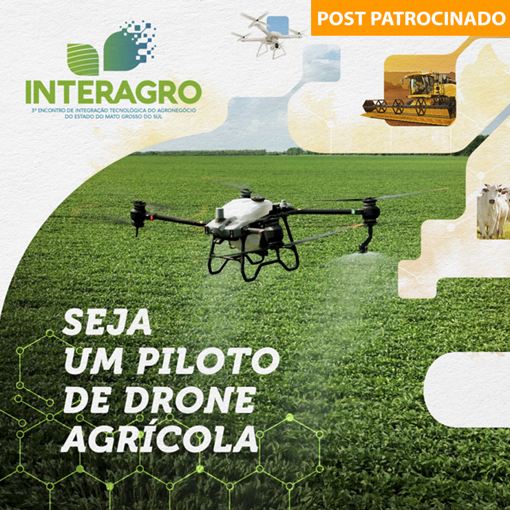 Inscrições abertas para curso de pilotagem de drones agrícolas