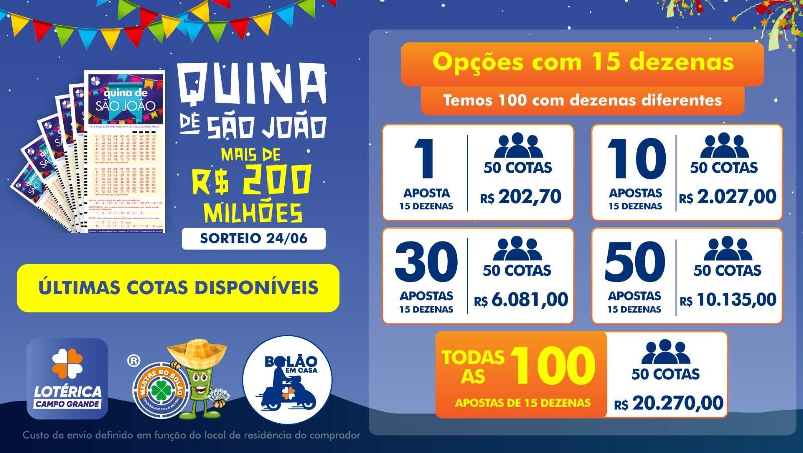 Quina de São João 2023: Como jogar em bolões Caixa online e aumentar suas  chances! - Bem Paraná