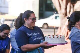  Mirian Barros comemorou aniversário de 46 anos nesta quinta-feira. (Foto: Marcos Maluf)