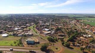 Vista aérea de Maracaju, a 159 km de Campo Grande. (Foto: Divulgação)