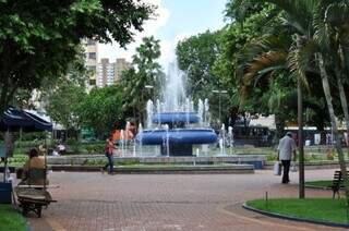 Praça Ary Coelho, onde ocorrerá a ação na segunda-feira. (Foto: Prefeitura)