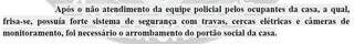 Trecho do relatório policial entregue ao Judiciário. (Foto: Reprodução)