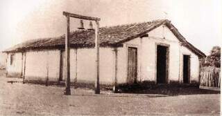 Primeira edificação da Igreja do Santo Antonio, construída em 1877 (Foto: Arca/Reprodução)