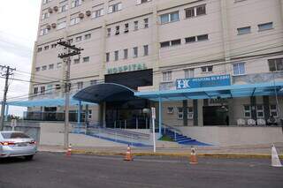 Fachada do Hospital El Kadri em Campo Grande. (Foto: Arquivo)