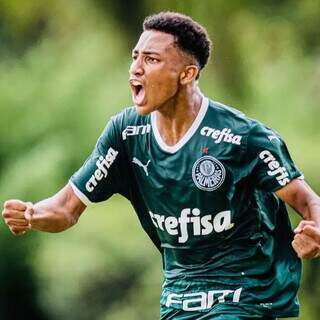 Lucas Henrique joga pelo Palmeiras e foi convocado para a Seleção Brasileira Sub-15 (Foto: Reprodução redes sociais)