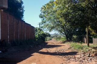 Rua Indianápolis termina em área verde, com densa vegetação, no Jardim Noroeste. (Foto: Paulo Francis)