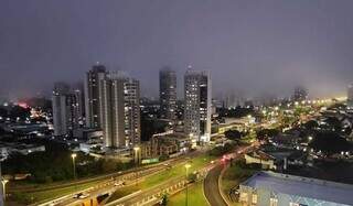 Cidade vista de cima próximo ao cruzamento da Rua Ceará com a Avenida Afonso Pena (Foto: Maristela Brunetto)