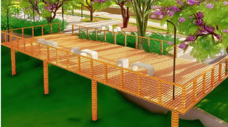 Deck que será construido no entorno da Orla (Imagem: Reprodução)
