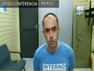Jamil Name Filho durante audiência da operação Omertá. (Foto: Reprodução)