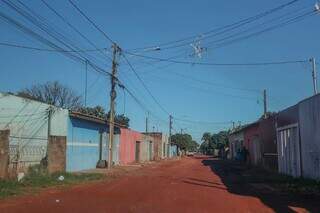 Rua de residência no Dom Antônio Barbosa onde arsenal foi encontrado. (Foto: Marcos Maluf)